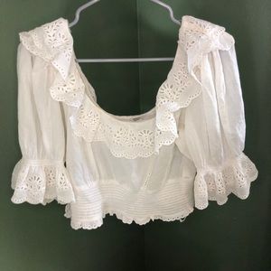 Sheer eyelet blouse by Sunday Best